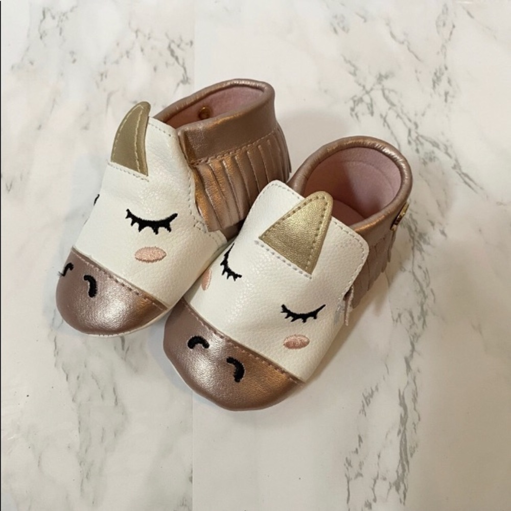 Nicole Miller Unicorn Booties 0-6 months